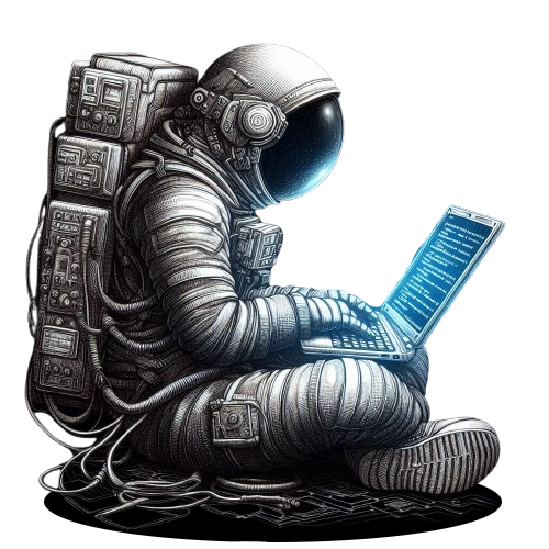 Astronauta Construindo Site